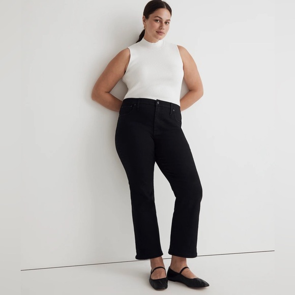 NWT Madewell Mid-rise Stretch Black Jeans // 33P - Picture 14 of 14